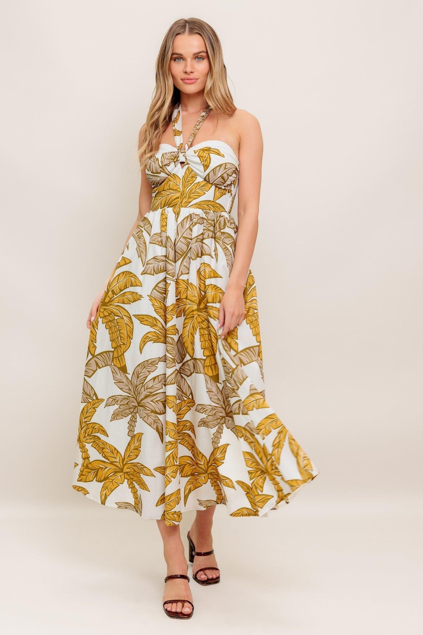 PETITE LOVE WOVEN MIDI DRESS Flying Tomato