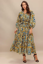 TERRA VISION WOVEN MIDI DRESS Flying Tomato