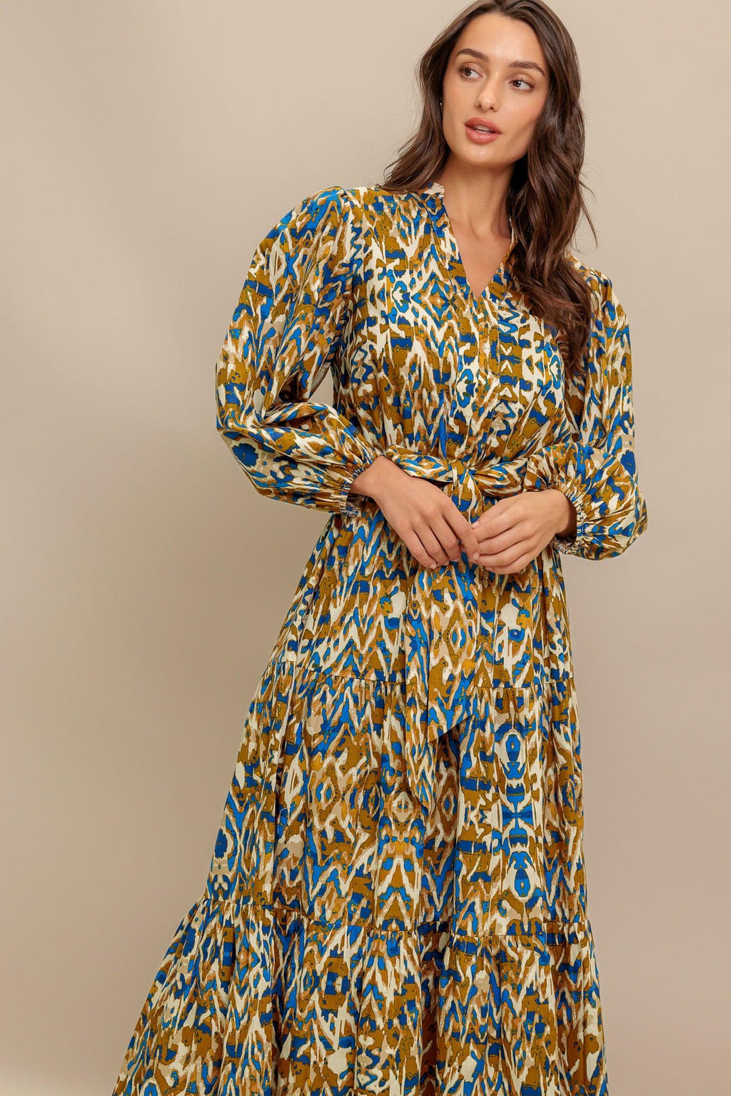 TERRA VISION WOVEN MIDI DRESS Flying Tomato