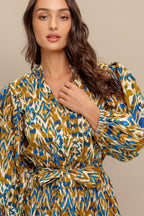 TERRA VISION WOVEN MIDI DRESS Flying Tomato