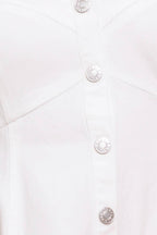 NATURE’S TOUCH WHITE WOVEN MIDI DRESS Flying Tomato