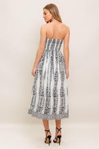 SUMMER SILHOUETTE WOVEN MIDI DRESS Flying Tomato