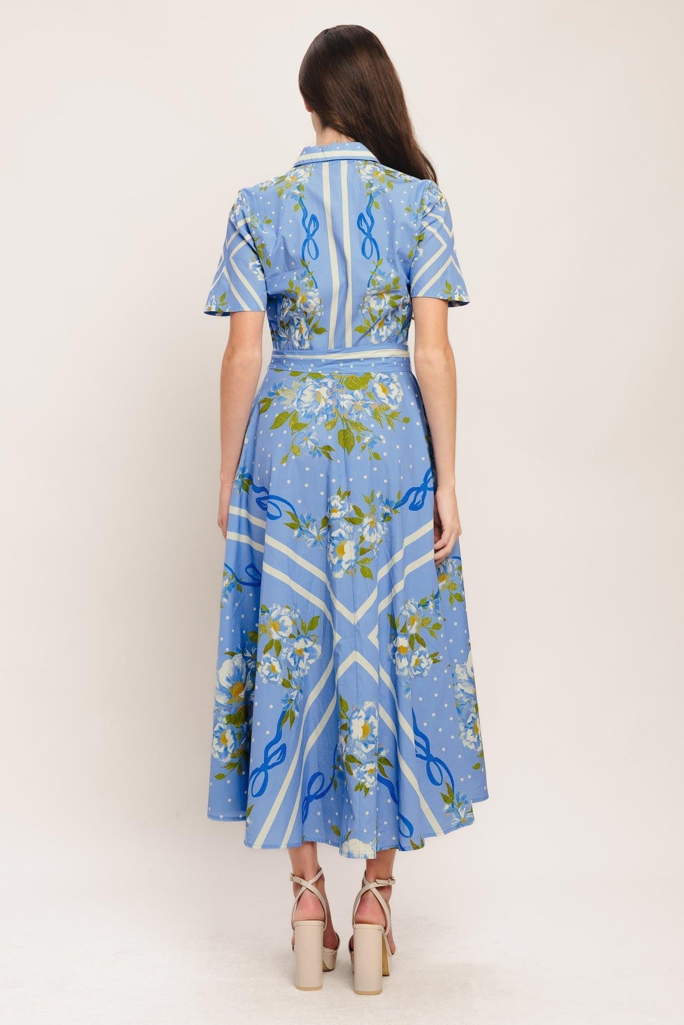 SWEET SOPHISTICATE WOVEN MIDI DRESS Flying Tomato