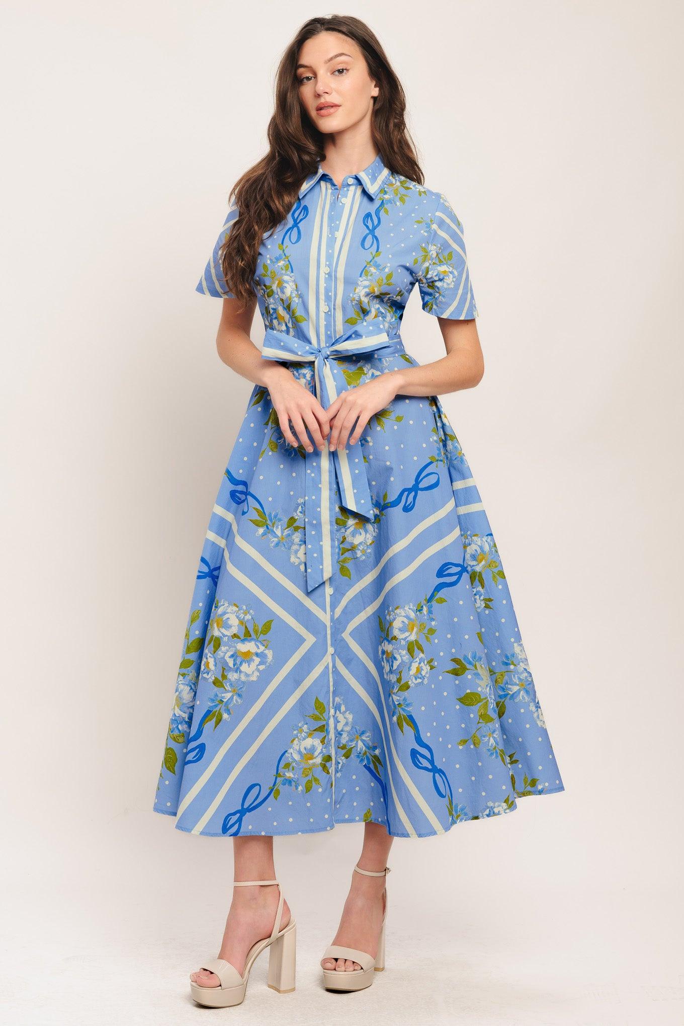 SWEET SOPHISTICATE WOVEN MIDI DRESS Flying Tomato