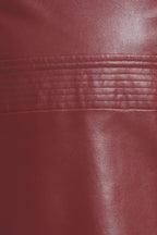RUNWAY TREND FAUX LEATHER MIDI DRESS Flying Tomato