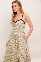 POLKA PASSION WOVEN MAXI DRESS Flying Tomato