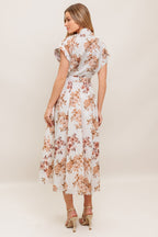 MAPLE GARDEN WOVEN MIDI DRESS Flying Tomato