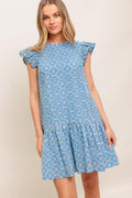 CUPCAKE SMILE WOVEN EYELET BABYDOLL DRESS Flying Tomato