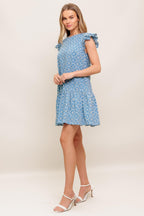 CUPCAKE SMILE WOVEN EYELET BABYDOLL DRESS Flying Tomato
