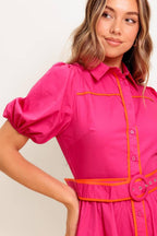 PARADISE FOUND WOVEN MINI DRESS Flying Tomato