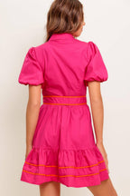 PARADISE FOUND WOVEN MINI DRESS Flying Tomato
