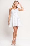 SUMMER PROMISE WOVEN MINI DRESS Flying Tomato