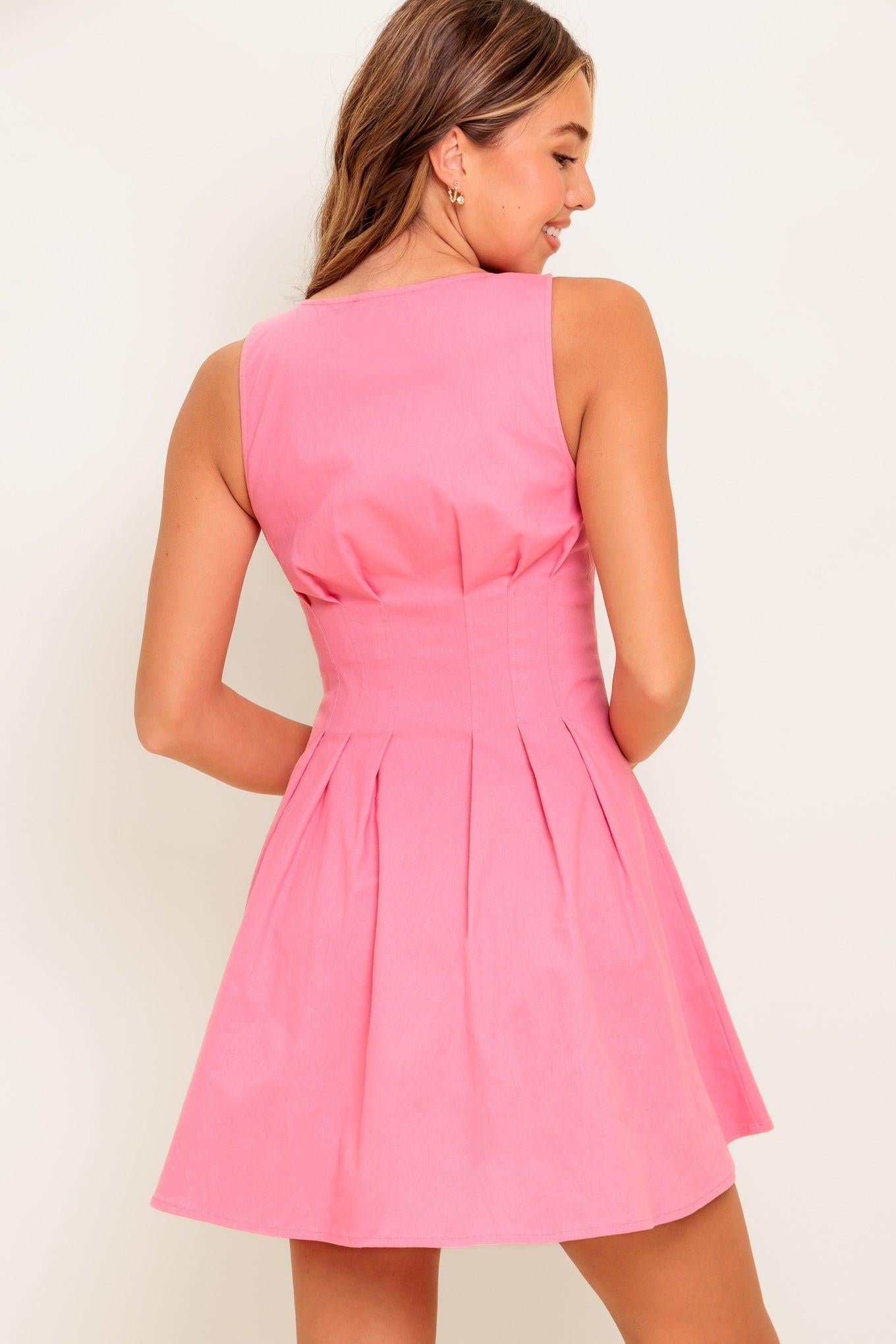 COTTON CANDY DAYS WOVEN MINI DRESS Flying Tomato