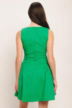 ALYSSA WOVEN MINI DRESS Flying Tomato