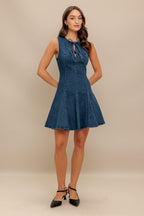 MOD DENIM DARLING MINI DRESS Flying Tomato