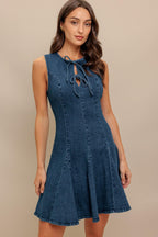MOD DENIM DARLING MINI DRESS Flying Tomato