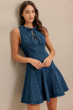 MOD DENIM DARLING MINI DRESS Flying Tomato