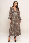 DESERT WALTZ WOVEN MIDI DRESS Flying Tomato