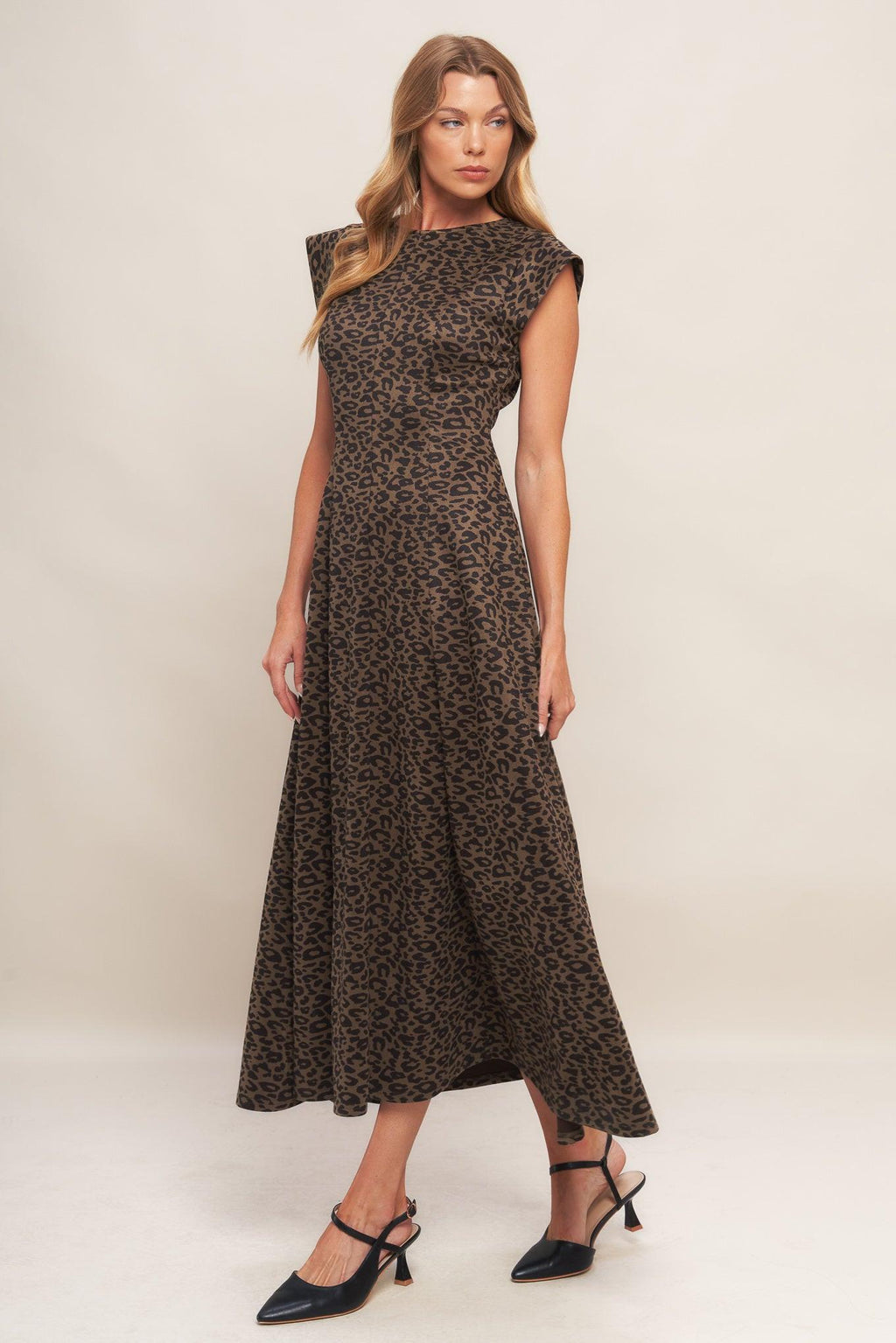 URBAN JUNGLE GLAM SUEDED KNIT MIDI DRESS Flying Tomato