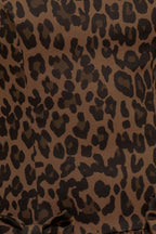 WALK SOFT, STRIKE STRONG LEOPARD WOVEN MIDI DRESS Flying Tomato