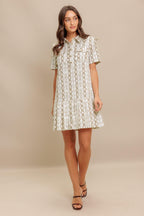 CHIC PYTHON WOVEN MINI DRESS Flying Tomato