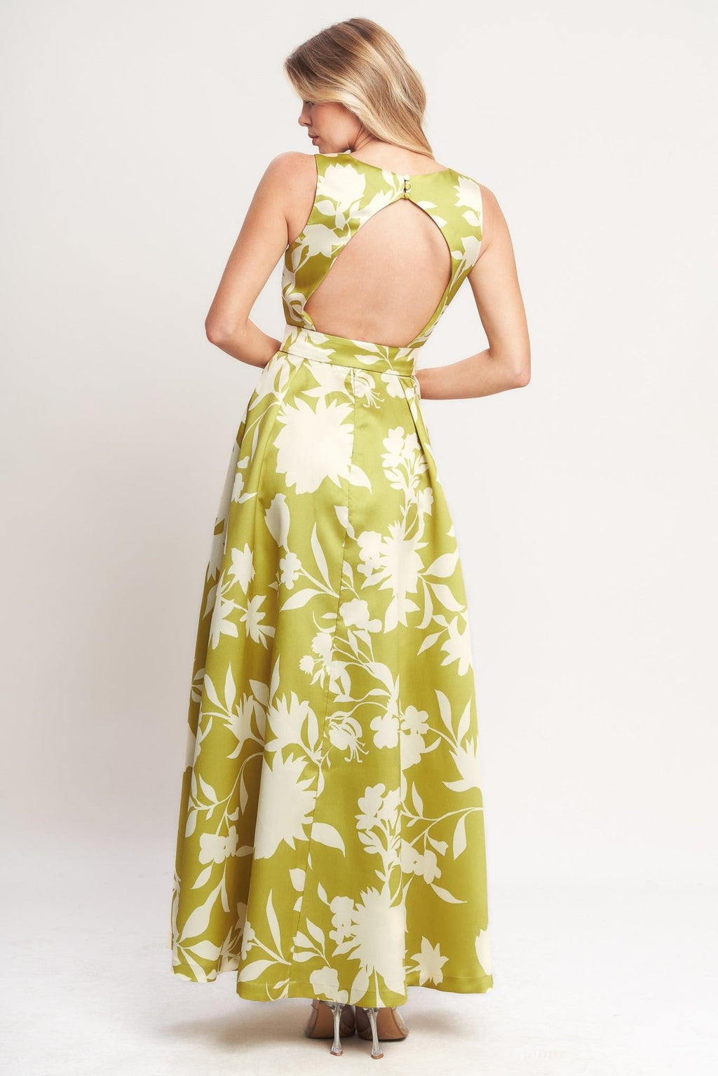 SAPPHIRE FANTASY LIME WOVEN MAXI DRESS Flying Tomato