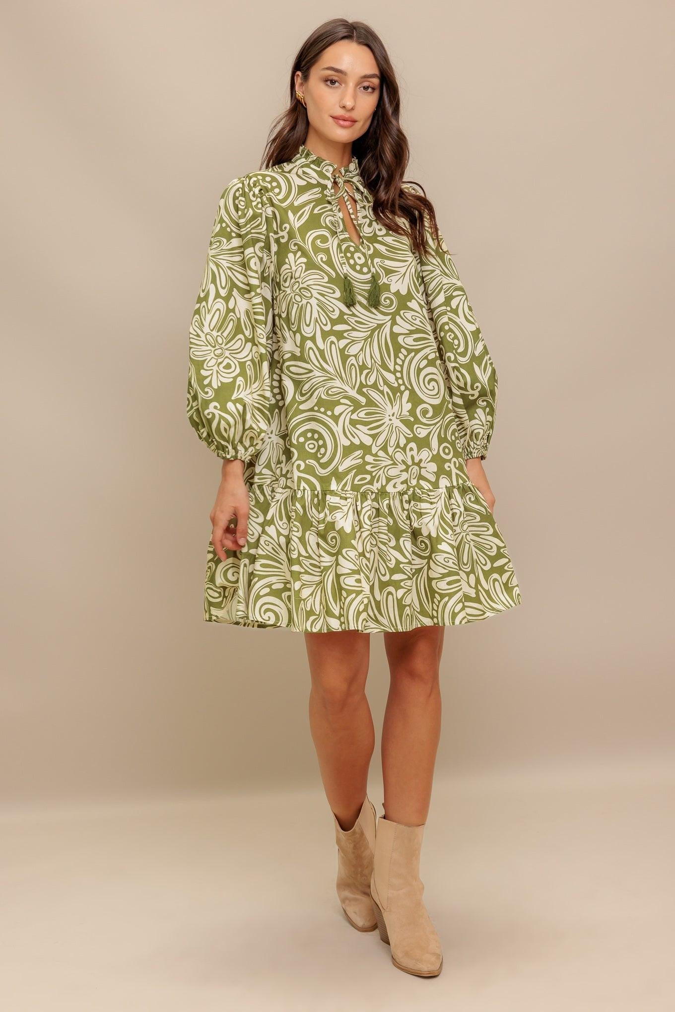 FLORENCE FLAIR WOVEN MINI DRESS Flying Tomato