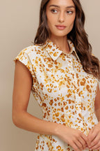 BUTTERCUP KISS WOVEN MIDI DRESS Flying Tomato