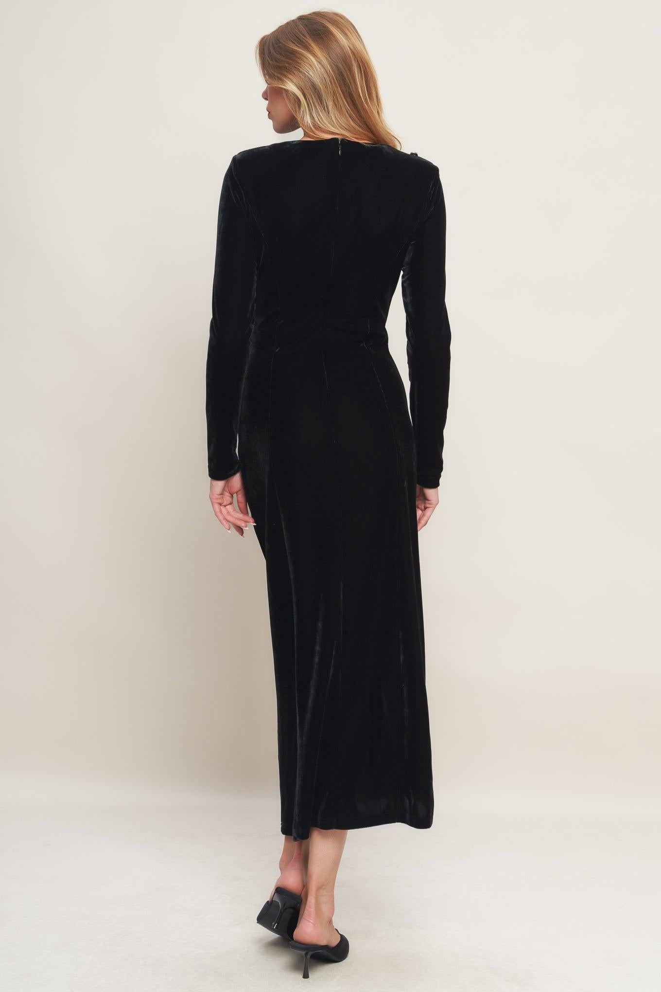 URBAN EMPRESS VELVET MIDI DRESS Flying Tomato