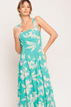 AQUA DAYDREAM WOVEN MIDI DRESS Flying Tomato