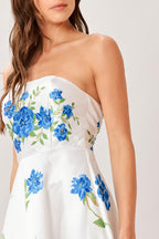 GARDEN MUSE WOVEN MIDI DRESS Flying Tomato