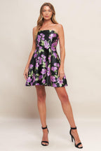 GARDEN PARTY CHIC WOVEN MINI DRESS Flying Tomato