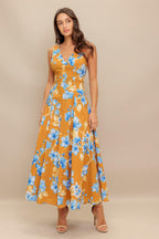 SKYBLOSSOM RUSH WOVEN MIDI DRESS Flying Tomato