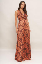 AURORA FLEUR WOVEN MAXI DRESS Flying Tomato