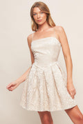 ROMANTIC GARDEN WOVEN MINI DRESS Flying Tomato