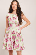 BLOSSOM BABE WOVEN MINI DRESS Flying Tomato