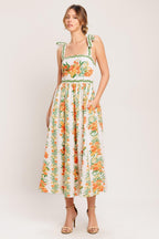 MARIGOLD BREEZE WOVEN MIDI DRESS Flying Tomato