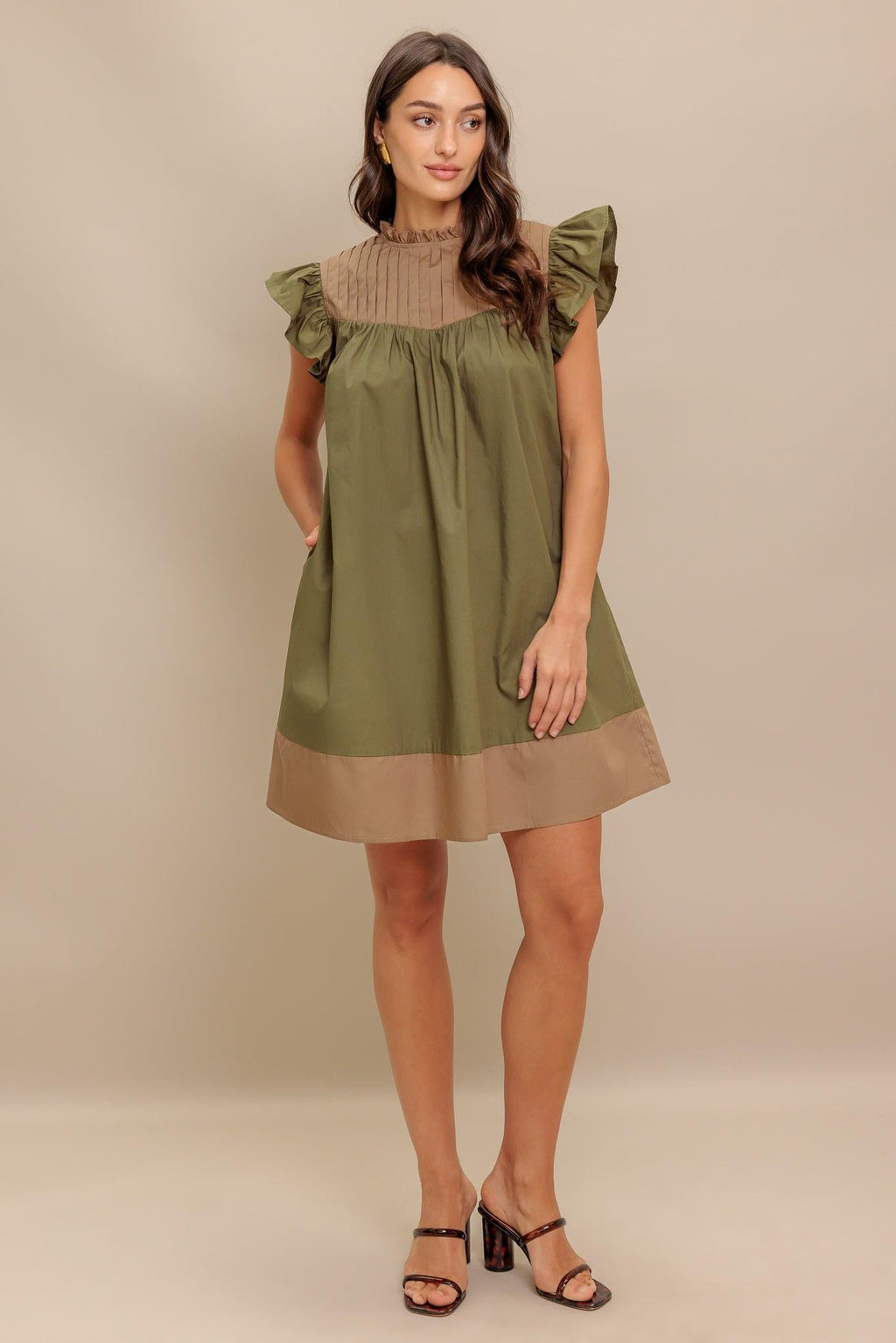 FOREST WHISPER WOVEN MINI DRESS Flying Tomato