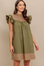 FOREST WHISPER WOVEN MINI DRESS Flying Tomato