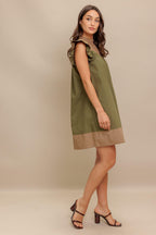 FOREST WHISPER WOVEN MINI DRESS Flying Tomato