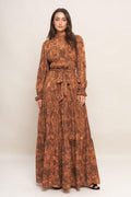 NOMAD'S WHISPER WOVEN MAXI DRESS Flying Tomato