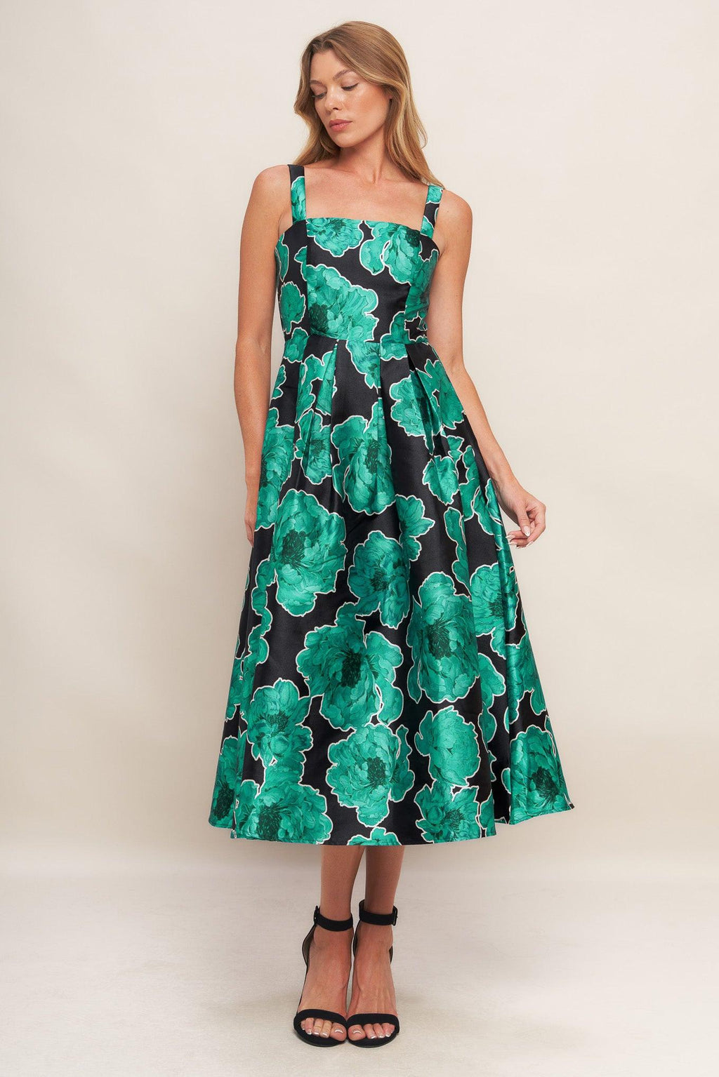 ROYAL BAROQUE WOVEN MIDI DRESS Flying Tomato