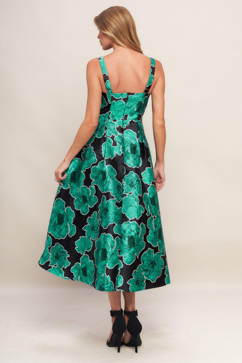 ROYAL BAROQUE WOVEN MIDI DRESS Flying Tomato