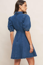WESTWOOD CHARM DENIM MINI DRESS Flying Tomato