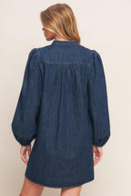 CANYON BREEZE DENIM MINI DRESS Flying Tomato