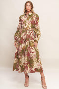 COUNTRY ROMANCE WOVEN MIDI DRESS Flying Tomato