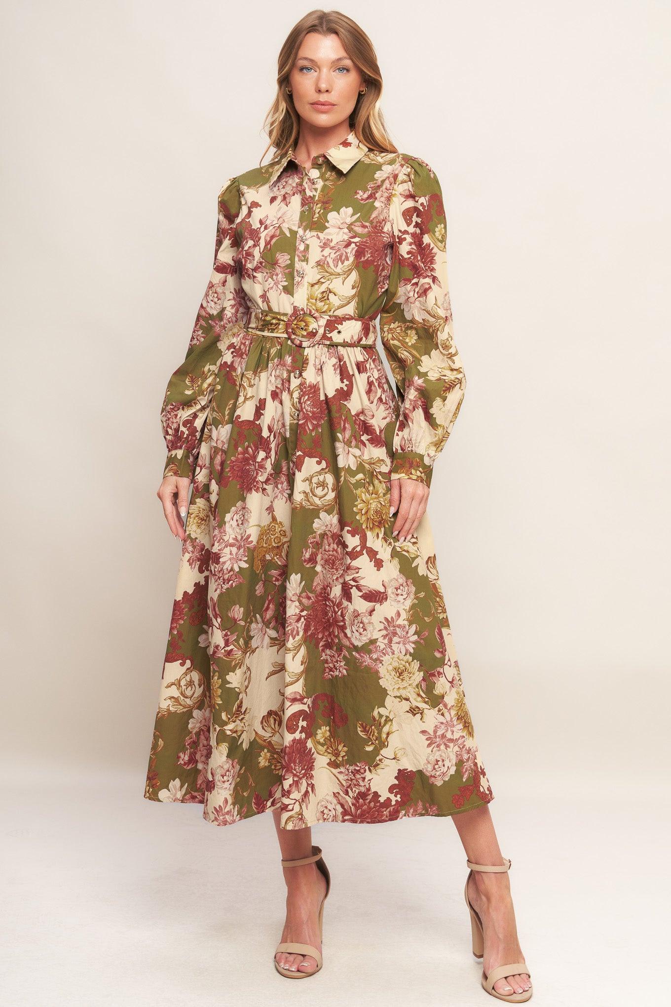 COUNTRY ROMANCE WOVEN MIDI DRESS Flying Tomato