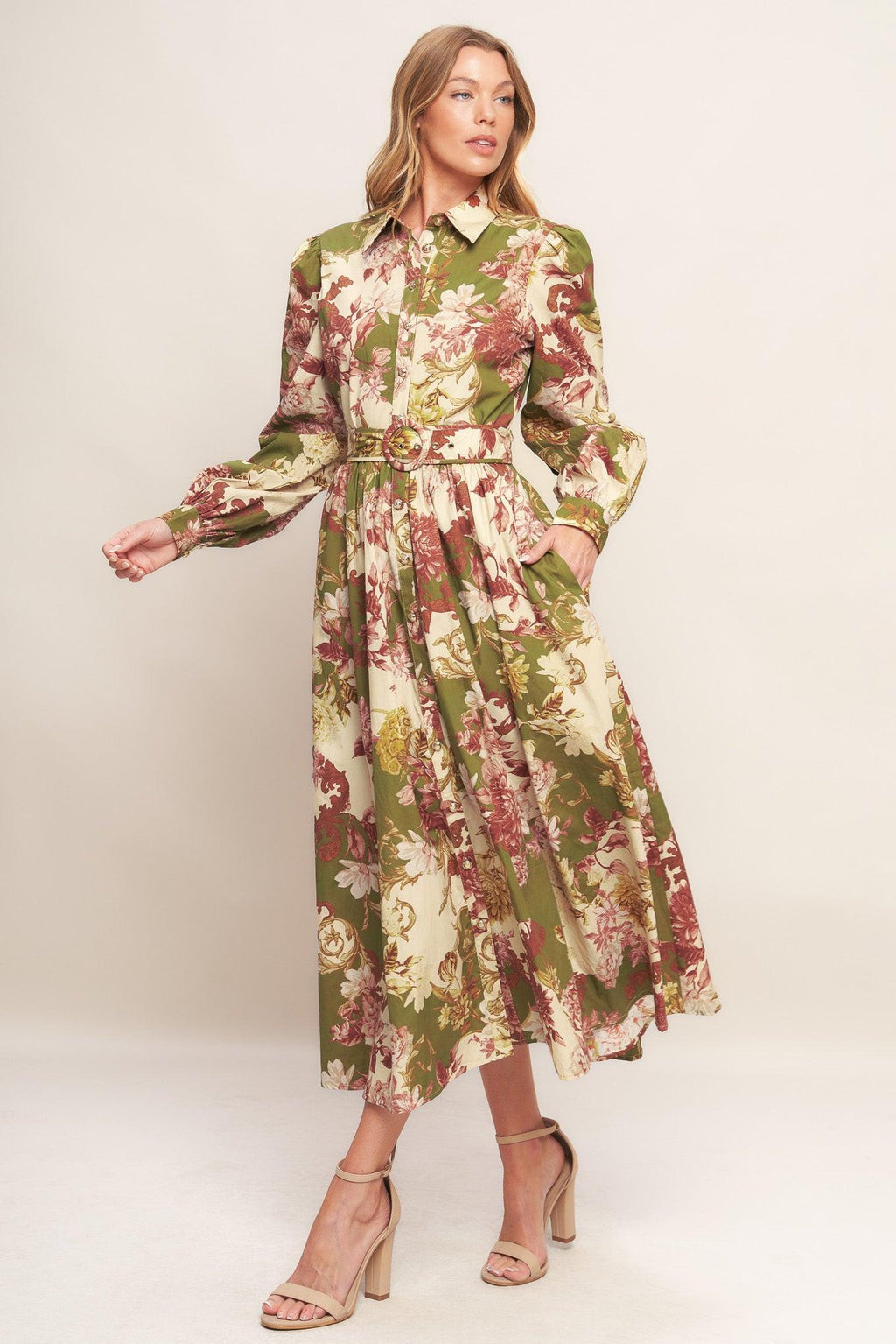 COUNTRY ROMANCE WOVEN MIDI DRESS Flying Tomato