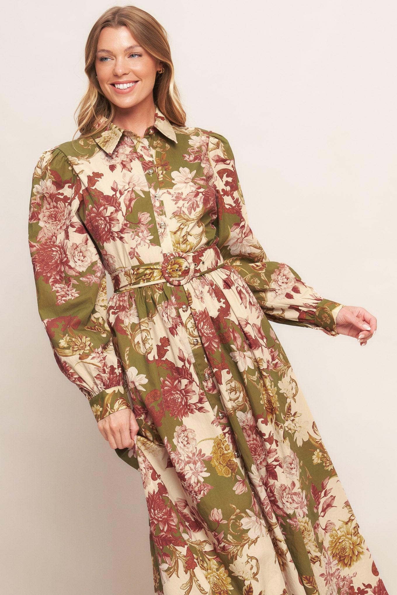 COUNTRY ROMANCE WOVEN MIDI DRESS Flying Tomato