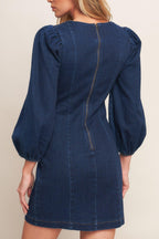 TIMELESS DENIM MINI DRESS Flying Tomato